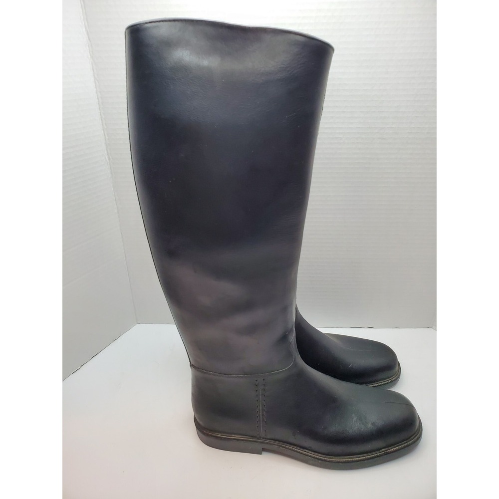 ROMIKA TALL BLACK RUBBER Boots CLOTH LINED Equestrian RIDING BOOTS Womens US‎ 6 - Picture 7 of 14